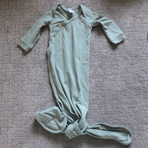 Copper Pearl Knotted Gown size Newborn Sage Green